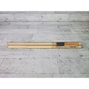 Dietzgen Plastic Triangular Scale Ruler 1667BG Engineering w/ Plastic Case